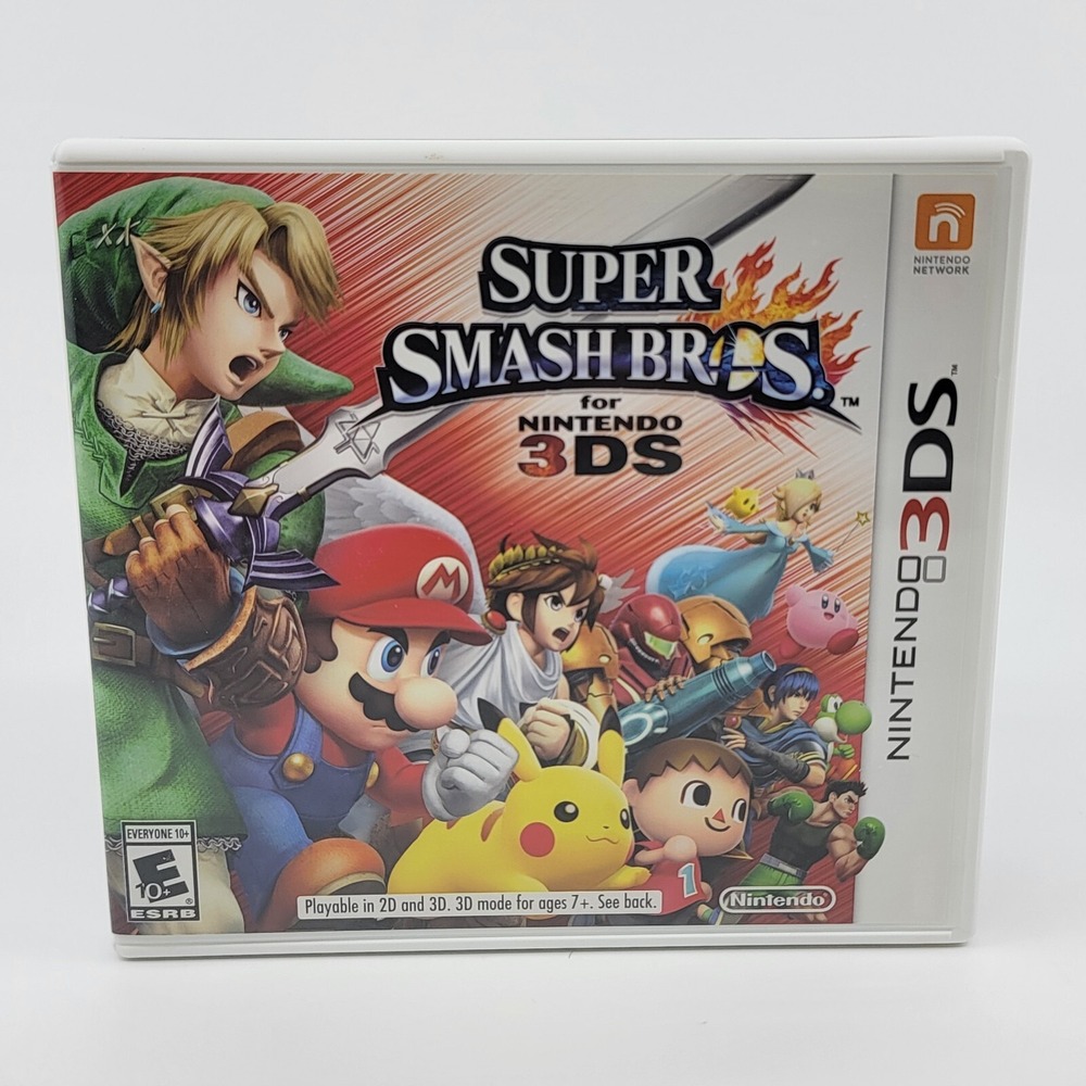 Super Smash Bros. For Nintendo 3DS Case & Manual Only - NO GAME R
